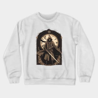 The Final Countdown: Steampunk Grim Reaper Crewneck Sweatshirt